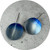 Sarah Murphy - Blue Lake Shield Earrings, Anodised Titanium