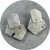 Lauren Trojkovic - Oblique Earrings, Sterling Silver, Corian