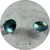 Sarah Murphy - Shine Dome Studs (Large) in Teal, Anodised Titanium