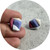 Lauren Trojkovic - Mini Cluster Stud Earrings No.1, Sterling Silver, Corian