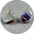 Lauren Trojkovic - Mini Cluster Stud Earrings No.1, Sterling Silver, Corian