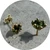 Tessa Blazey - Sukie Stud Earrings, 9ct Yellow Gold, Australian Parti Sapphire