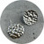 Ann Welton - 'Raindrops On Sand' Earrings. Fine Silver, Sterling Silver.