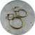 Danielle Barrie - Large Outline Hoops, Gold Plated, Sterling Silver