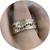 Albert Tse - Terra 10 Journey Band. 9ct Yellow Gold Black Diamonds. Size T