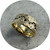 Albert Tse - Terra 10 Journey Band. 9ct Yellow Gold Black Diamonds. Size T