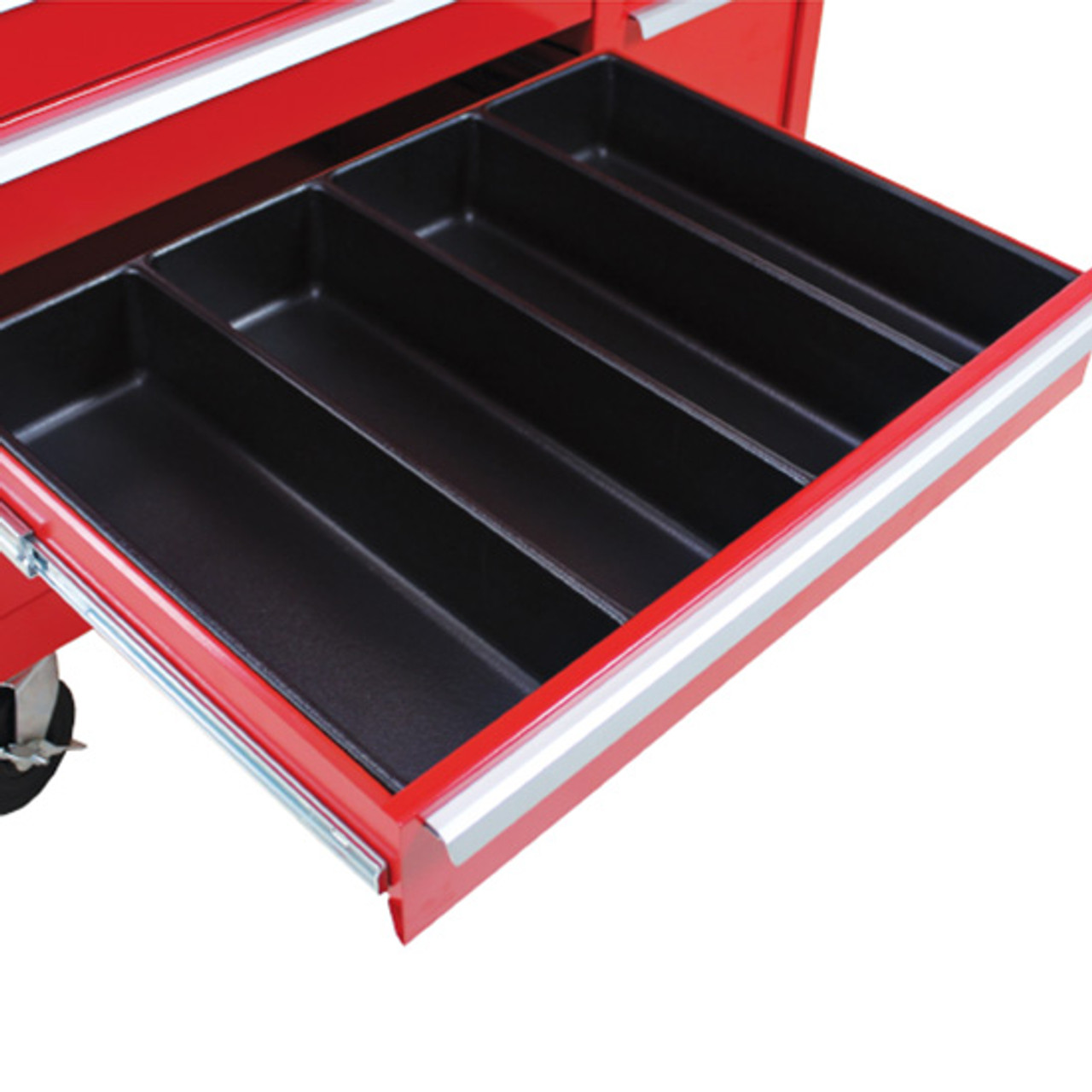 Kennedy 81930 4 High 4 Compartment Black Drawer Organizer For