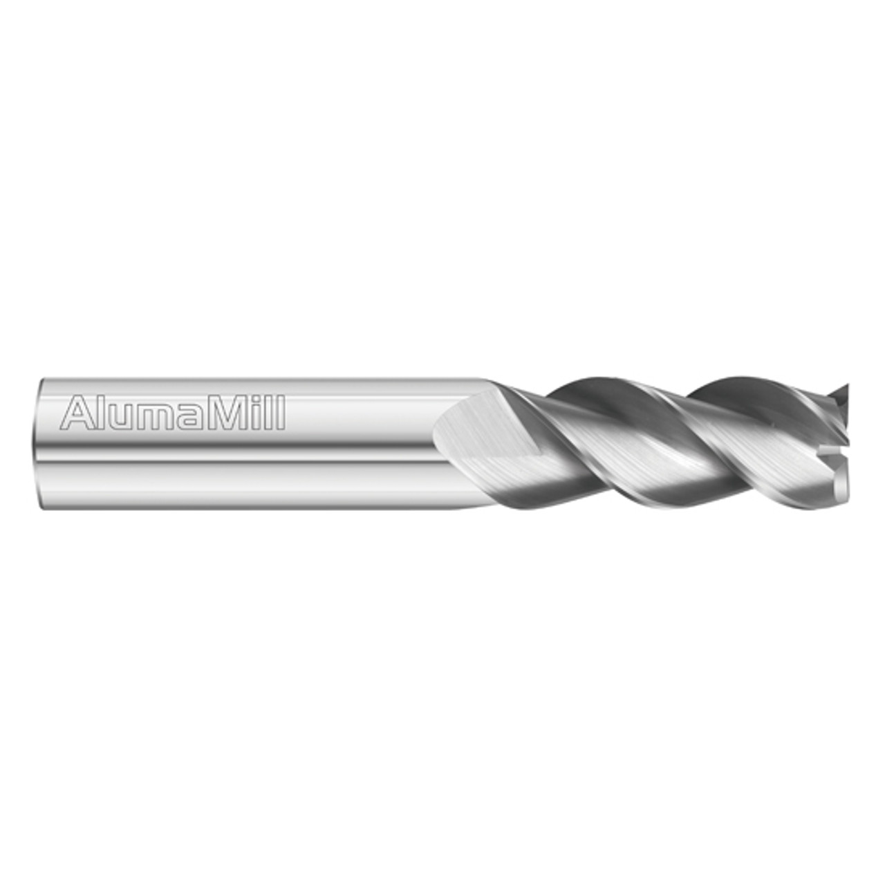 Fullerton Tool 32154 3/4 Diameter x 3/4 Shank x 1 LOC x 4 OAL 4 Flute Uncoated Solid Carbide Square End Mill 