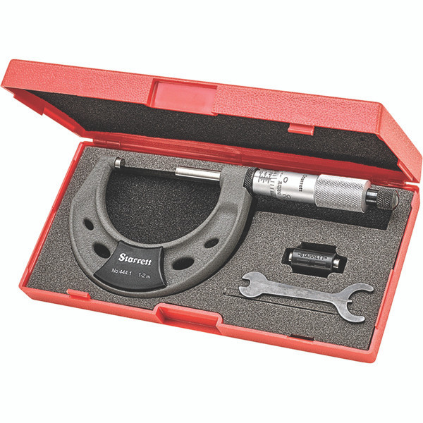 Starrett T444.1XRL2 1"2" Outside Micrometer 0.0001" Graduation