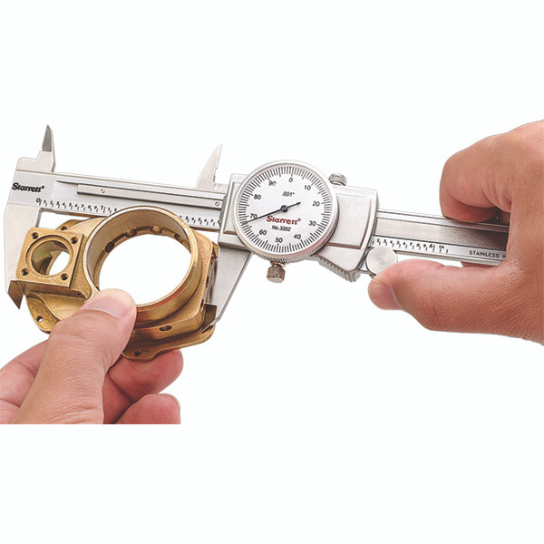 Starrett 32026 6" Range 0.0010" Graduation Stainless Steel White