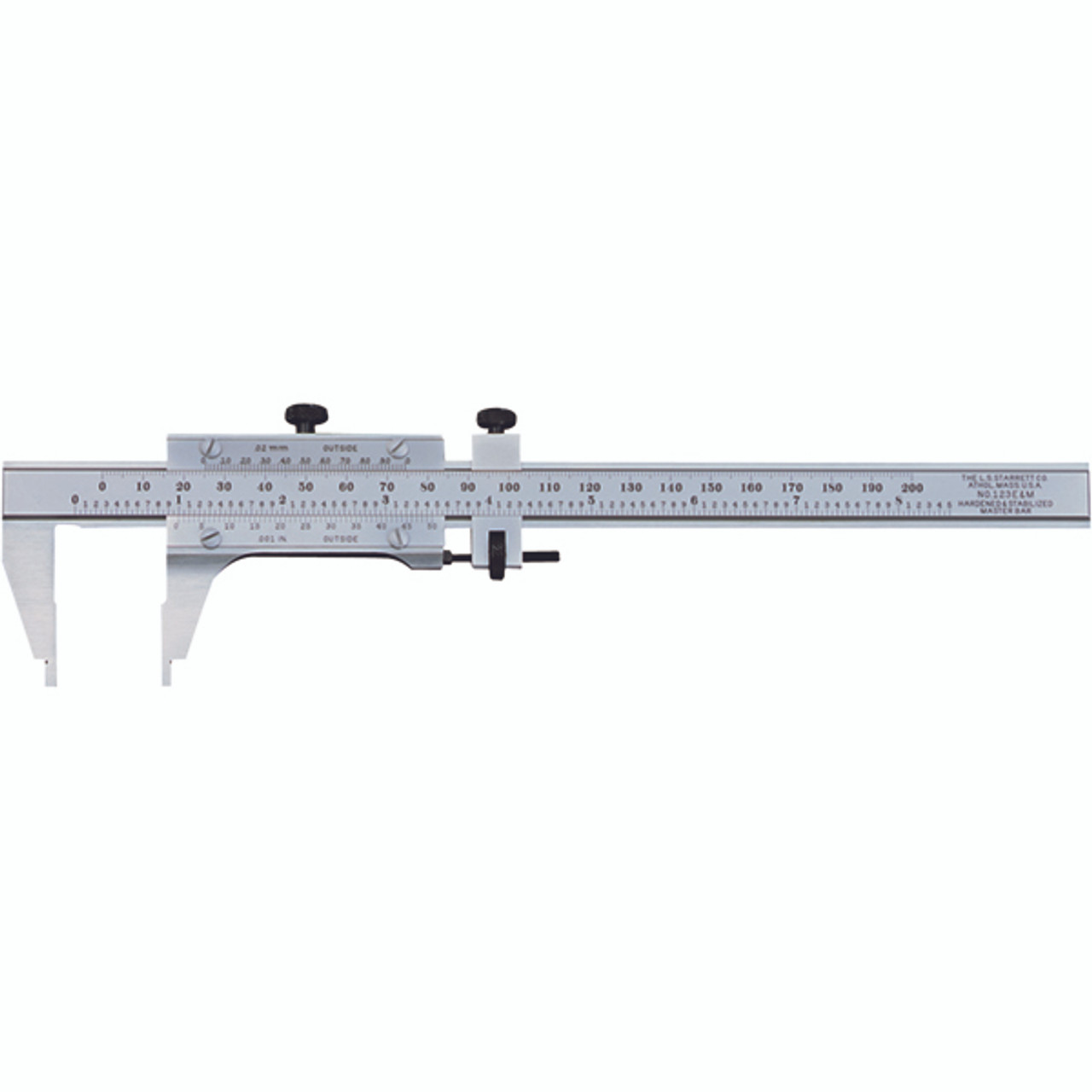Starrett 123EMZ6 6" Range 0.02mm Graduation Vernier Caliper All