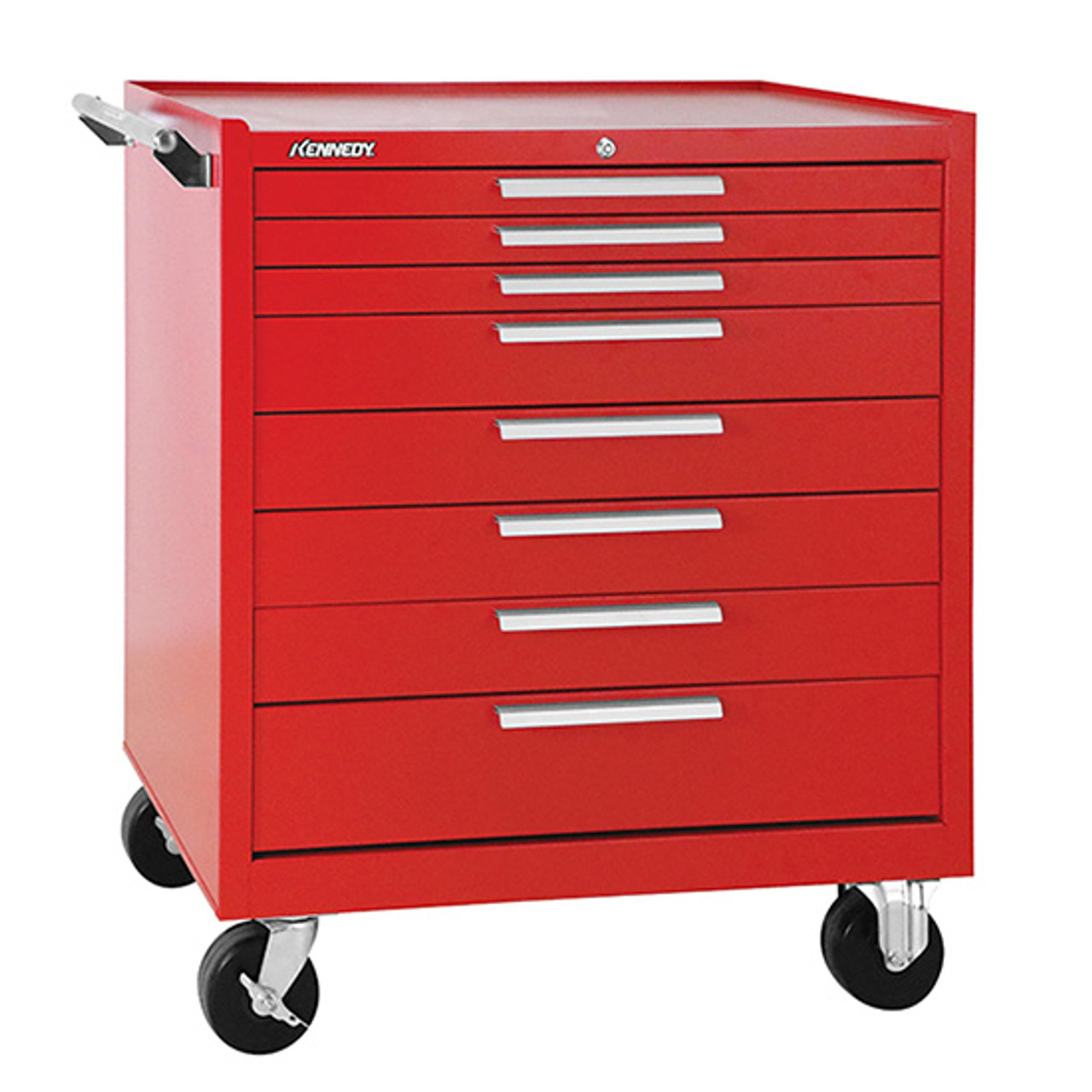 Kennedy 348xr 34 8 Drawer Roller Red Cabinet With Ball Bearing