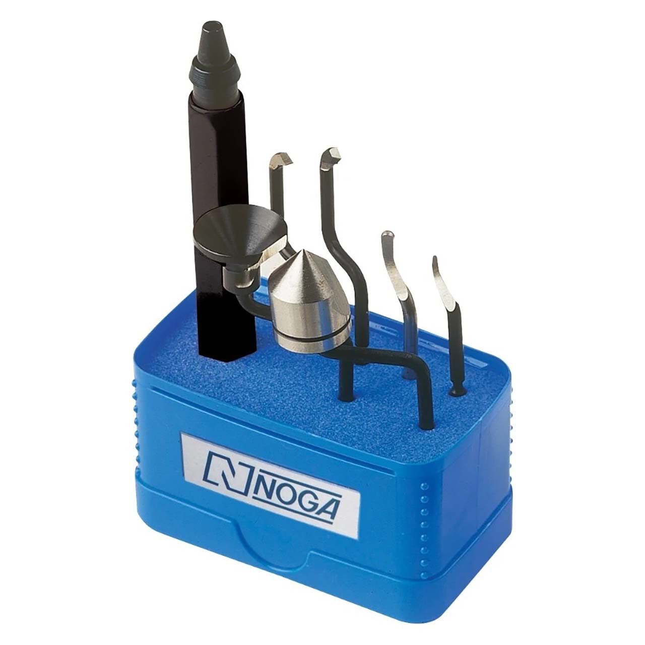 Noga SP1007 4In1 Deburring Set Deburr, Clean, Finish & Countersink Tool
