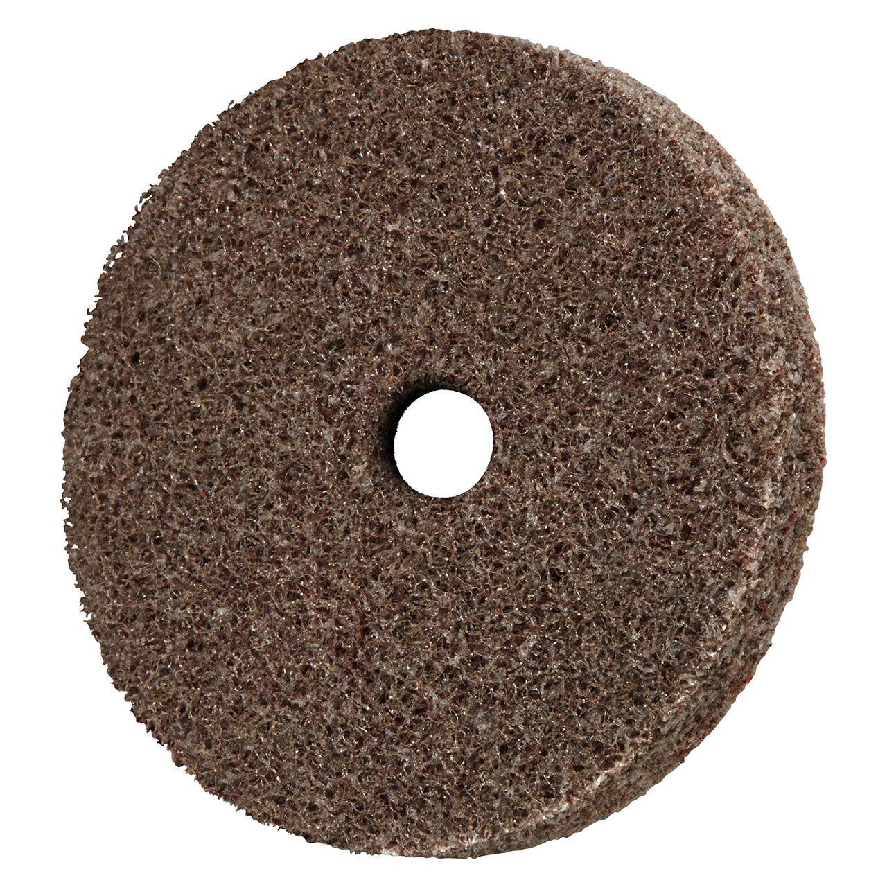 3 inch Diam, 1/8 inch Face Width, 1/4 inch Center Hole, Coarse Grade, Aluminum Oxide Deburring Wheel