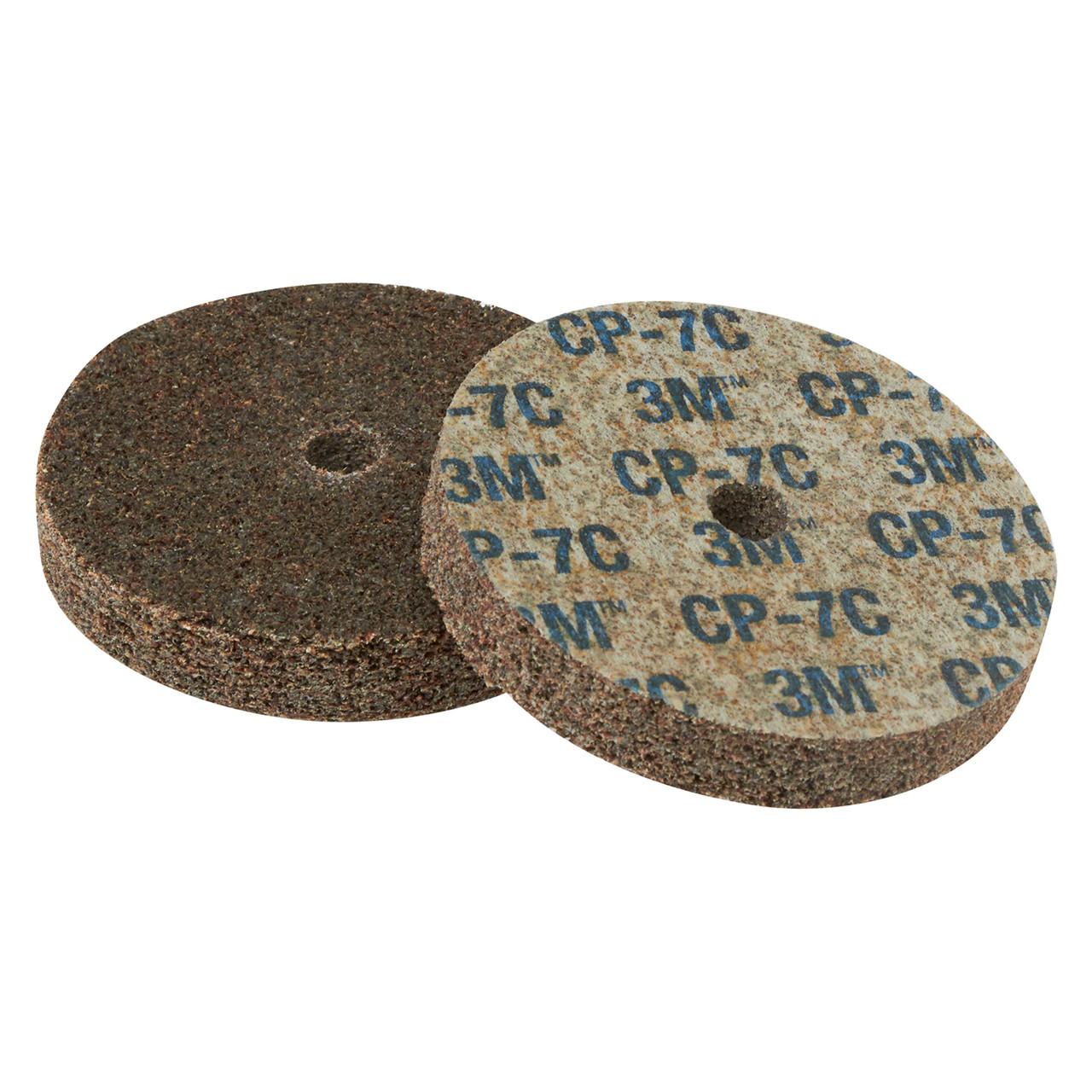 3 inch Diam, 1/8 inch Face Width, 1/4 inch Center Hole, Coarse Grade, Aluminum Oxide Deburring Wheel