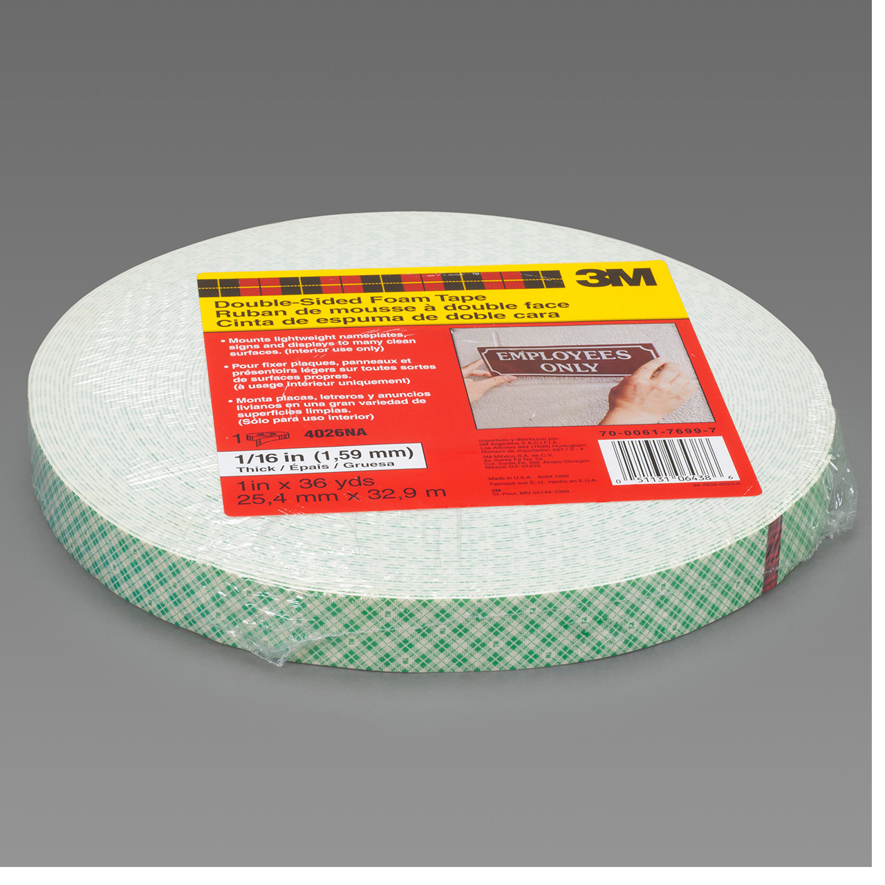 3M 7000125247  36 yd x 2.000 Width x 59.0 mil Thickness General