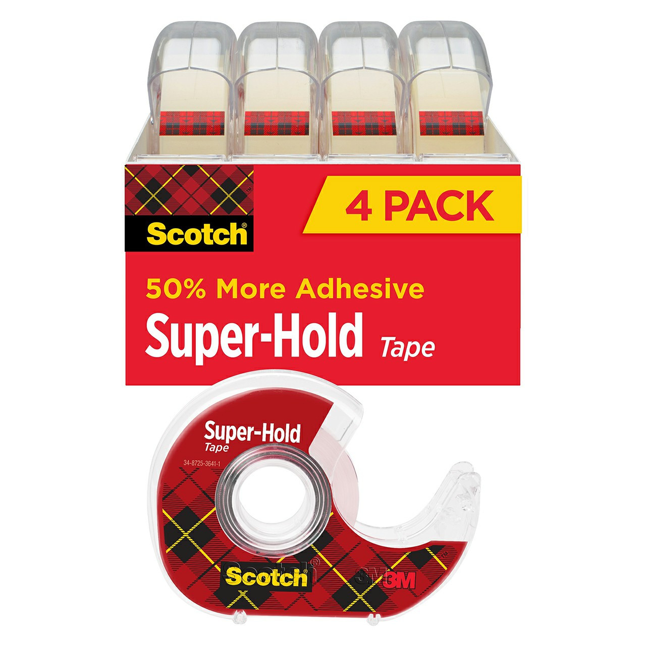 Scotch Giftwrap Tape, Clear, 3/4 x 600 - 2 count