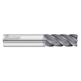 Fullerton Tool 34122 | 3/4" Diameter x 3/4" Shank x 2-1/4" LOC x 5" OAL 5 Flute FC18 Solid Carbide Radius End Mill