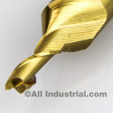 All Industrial 14002 | 5/32" Diameter x 3/8" Shank x 2-15/16" OAL 2 Flute TiN High Speed Steel Square End Mill