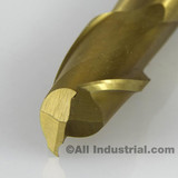 All Industrial 14034 | 5/8" X 1/2" X 1-1/8" X 3-1/8" TIN HSS 2 FLUTE SINGLE END MILL C.C.