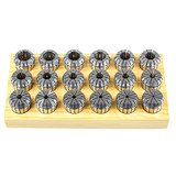 All Industrial 41800 | 18 Pc. 3-20mm x 1mm ER32 Collet Set