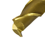 All Industrial 14004 | 3/16" X 3/8" X 7/16" X 2-5/16" TIN HSS 2 FLUTE SINGLE END MILL C.C.