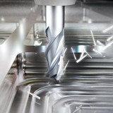 YG1 E5G96901 | 1/4" Diameter x 1/4" Shank x 3/8" LOC x 1-1/8" LBS x 3" OAL x 37 Degree Helix Angle 3 Flute Bright Coated Carbide E5G96 Square End Mill