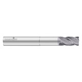 Fullerton Tool 92437 | 10.00mm Diameter x 10.00mm Shank x 20.00mm LOC x 100.00mm OAL 4 Flute FC18 Solid Carbide Radius End Mill
