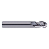 YG1 38595TC | 5/8" Diameter x 5/8" Shank x 1" LOC x 4" OAL x 5/16" Radius x 40 Degree Helix Angle 3 Flute TiCN Coated Carbide E5975 Ball End Mill