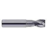 YG1 24593 | 1/2" Diameter x 1/2" Shank x 9/16" LOC x 3-1/2" OAL x 0.040" Radius x 30 Degree Helix Angle 2 Flute Bright Coated Carbide E5973 Corner Radius End Mill