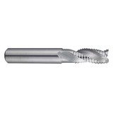 YG1 98032 | 1/2" Diameter x 1/2" Shank x 1" LOC x 3-1/4" OAL x 30 Degree Helix Angle 3 Flute Bright Coated Carbide E5E98 Square Roughing End Mill