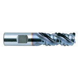 YG1 66542PC | 1-1/2" Diameter x 1-1/4" Shank x 2" LOC x 4-1/2" OAL x 42 Degree Helix Angle 3 Flute TiCN Coated T15 EK191 Square Roughing End Mill