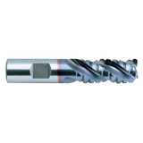 YG1 67544PC | 1-1/4" Diameter x 1-1/4" Shank x 6" LOC x 8-1/2" OAL x 42 Degree Helix Angle 3 Flute TiCN Coated T15 EK192 Square Roughing End Mill
