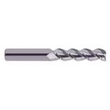 YG1 EA30641 | 1" Diameter x 1" Shank x 3-1/4" LOC x 6" OAL x 0.120" Radius x 45 Degree Helix Angle 3 Flute Bright Coated Carbide E5984 Square End Mill