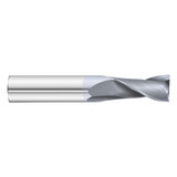 Fullerton Tool 32765 | 1/32" Diameter x 1/8" Shank x 3/32" LOC x 1-1/2" OAL 2 Flute TiCN Solid Carbide Square End Mill