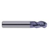 YG1 EG908030 | 3.00mm Diameter x 6.00mm Shank x 4.50mm LOC x 60.00mm OAL x 1.50mm Radius x 40 Degree Helix Angle 3 Flute TiCN Coated Carbide EG908 Square End Mill