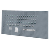 Kennedy 50004UGY | 4-Panel Industrial Utility Gray Toolboard with 60 Pc. Toolholder Set