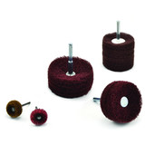 Superior Abrasives 10462 | SHUR-BRITE 2-3/8" x 2" x 1/4" Fine High Strength Satin Finishing Mounted Disc Wheel