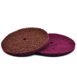 Superior Abrasives 40610 | SHUR-BRITE 6" x 1/2" Fine High Strength Satin Finishing Arbor Mounted Disc