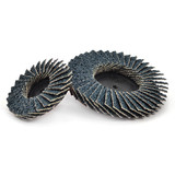 Superior Abrasives 37906 | SHUR-KUT 3" 40 Grit Type R Zirconia Quick Change Mini Flap Disc