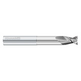 Fullerton Tool 38213 | 1/8" Diameter x 1/8" Shank x 1/4" LOC x 3" OAL 2 Flute Uncoated Solid Carbide Square End Mill
