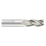 Fullerton Tool 38135 | 3/8" Diameter x 3/8" Shank x 1" LOC x 2-1/2" OAL 3 Flute FC19 Solid Carbide Square End Mill