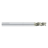 Fullerton Tool 27089 | 3/8" Diameter x 3/8" Shank x 1" LOC x 3" OAL 3 Flute FC5 Solid Carbide Square End Mill