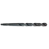 Precision Twist Drill 6001060 | 19/64" Diameter 6-3/8" OAL 118 Degree High Speed Steel Steam Oxide Taper Shank Drill Bit