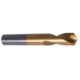 Precision Twist Drill 6000113 | 1/4" Diameter 2-1/2" OAL 120 Degree High Speed Steel TiN Spotting Drill