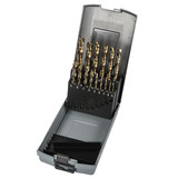 Precision Twist Drill 090291 | 15pc 1/16-1/2" x 32nds OAL 135 Degree Cobalt High Speed Steel Bronze Jobber Length Drill Set