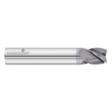 Fullerton Tool 34900 | 1/8" Diameter x 1/8" Shank x 1/4" LOC x 1-1/2" OAL 4 Flute FC18 Solid Carbide Square End Mill
