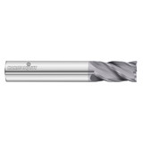 Fullerton Tool 92556 | 8.00mm Diameter x 8.00mm Shank x 22.00mm LOC x 64.00mm OAL 4 Flute FC18 Solid Carbide Square End Mill