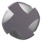 Allied Machine and Engineering TM8NPTFM | 2-1/2"-8 NPTF x 19.75mm Diameter x 20.00mm Shank x 38.10mm LOC x 115.00mm OAL 5 Flute TiAlN Coated Helical Flute Thread Mill