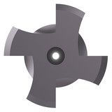 Allied Machine and Engineering TM25045CH  | M2.5x0.45 ISO x  0.059" Diameter x 0.125" Shank x 0.142" LOC x 1.500" OAL 3 Flute TiAlN Coated Helical Flute Thread Mill